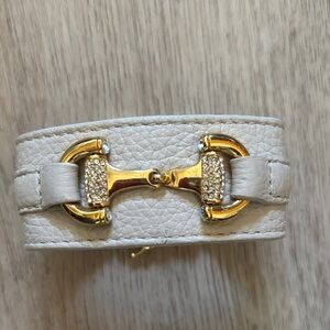 My Flat in London Cream Bracelet with Gold Clasp